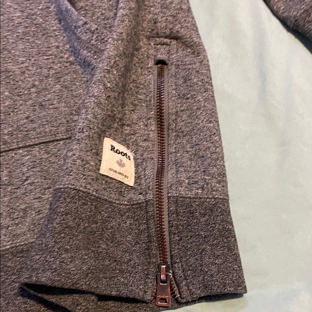 Roots Heather Gray Hooded Sweater for Women xsmall - Picture 3 of 11